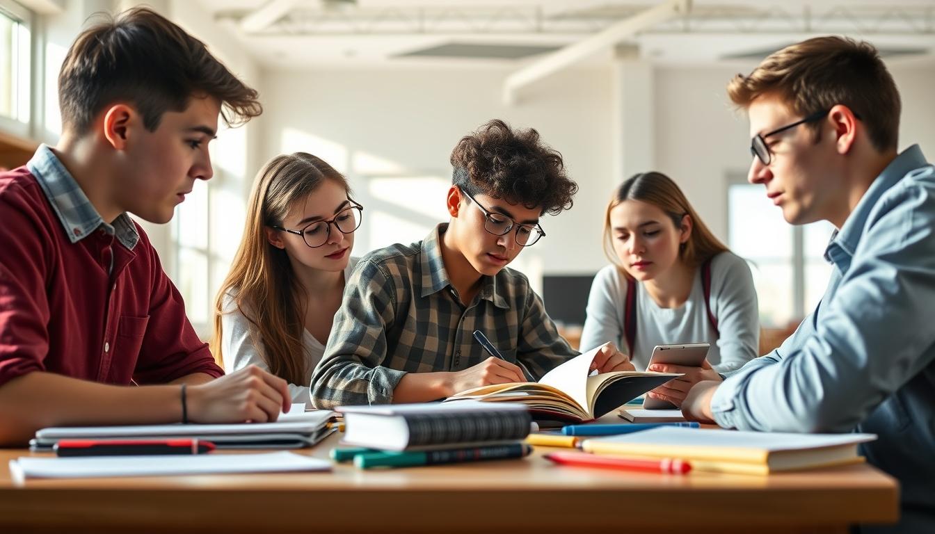 Digital learning platform with online study materials