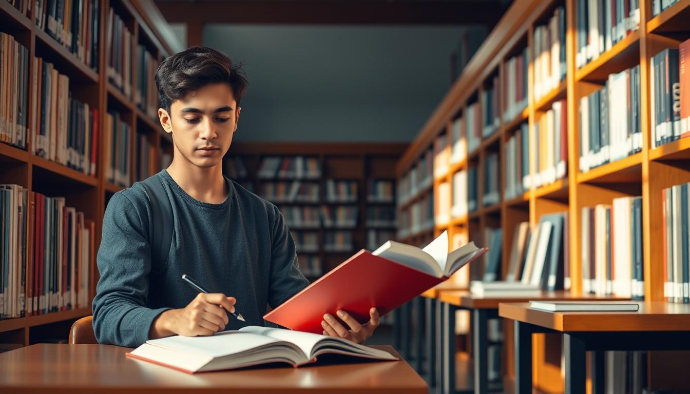 Student using online courses for flexible education