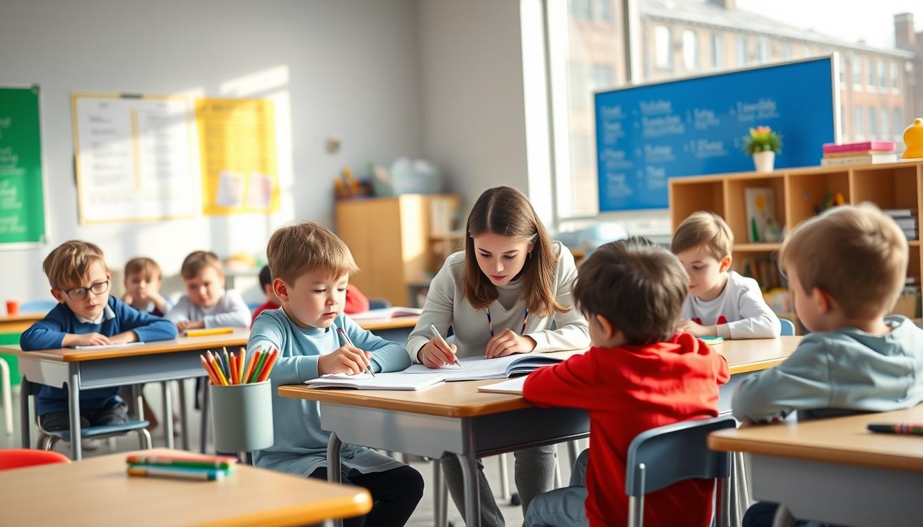 Structured study materials and learning resources on a desk